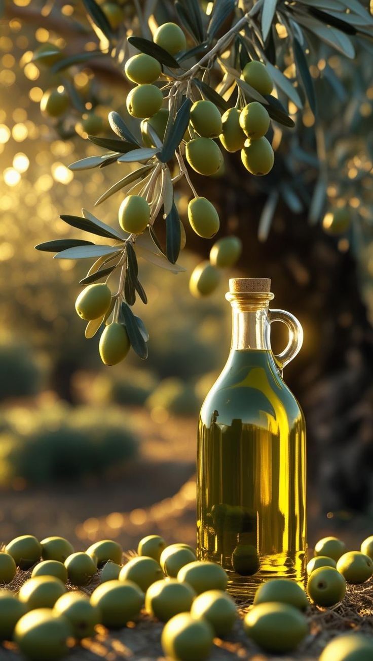 Zeytin dalı, zeytinler ve zeytinyağı
