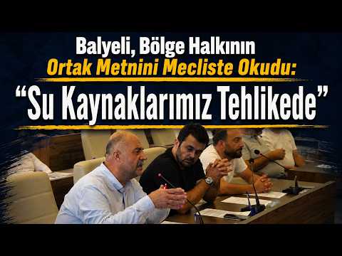 Su kaynaklarımız tehlikede başlıklı belediye meclisi videosunun kapak görseli